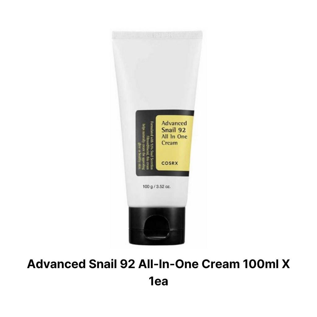 COSRX Advanced Snail 92 Cream 100ml + The 6 Peptide Serum 150ml Set (100% Authentic)