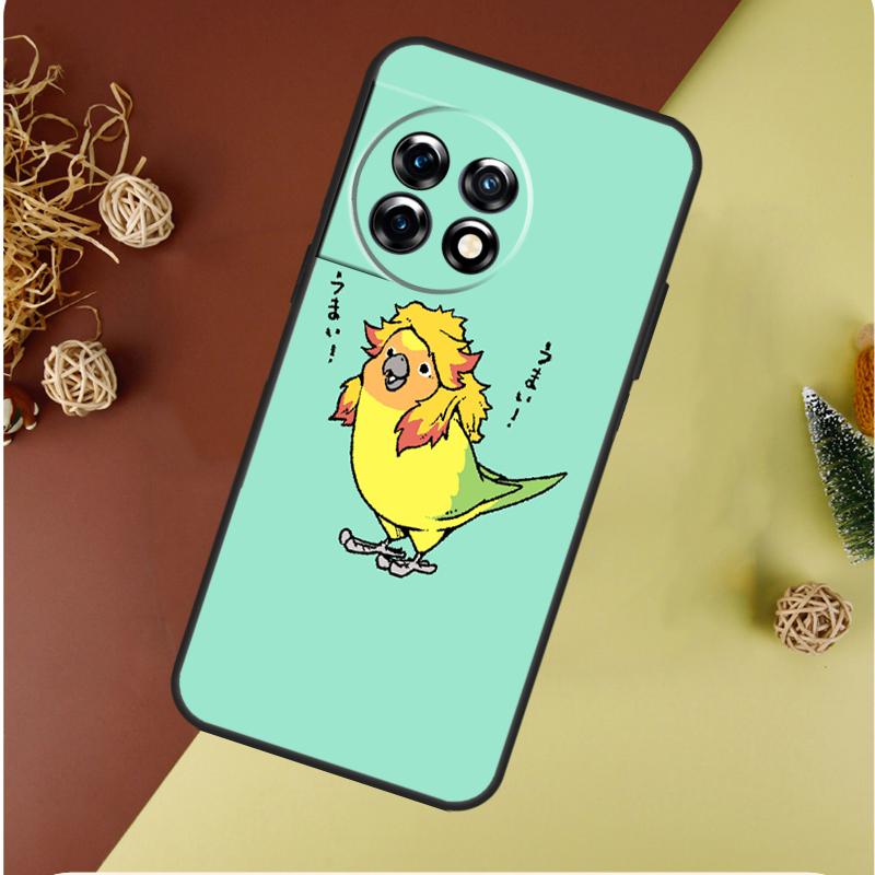Chubby Cockatiel Parrot Bird For OnePlus Nord CE 4 3 2 Lite N20 N30 9 10 Pro 8T 9RT 10T 10R 13R 12R 11 12 13 Phone Case