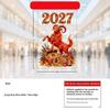 2027 Year Of The Sheep Decorative Window Stickers Reusable Static Cling Decals For New Year Christmas Home Bedroom Glass