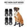 4pcs Anti-Slip Dog Socks, Soft Adjustable Pet Paw Protector, Dog Shoes, Pet Shoes Dog Cat Socks, Anti-Slip Indoor Outdoor Dual-Sided Pet Paw Protector