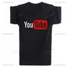2024 YouTube Logo Trykk Dame T-skjorter Merke Modal Topper Casual Custom Herre Kortermet T-skjorter Harajuku Vintage T-skjorte