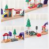 All Kinds Wooden Tunnel Station Platform Wooden Train Track Accessories fit for Brand Wooden Railway Track Toys for Children