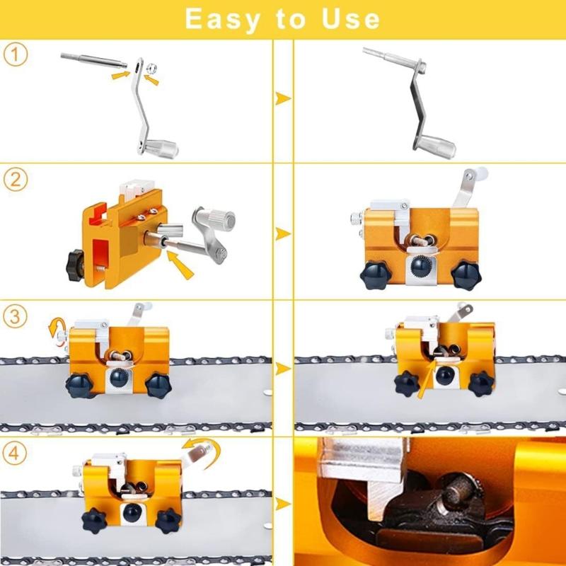 12 Pezzi 4mm/4.8mm/5.5mm Teste di Affilatura per Catena Per Affilatura di Precisione Con Dadi Comodi Per Garage Domestico e Officine di Riparazione