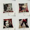 Modern Movie Bad Girl Cruella Case Plush Fabric Soft Pillowcase Double Sided Print Cushion Cover Household Gifts