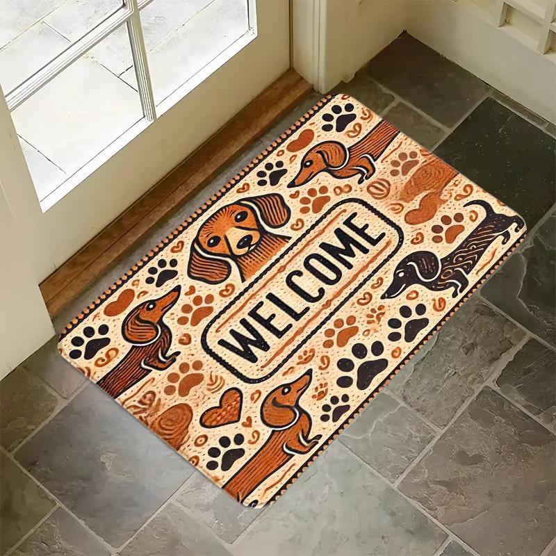 1PC Cute mat fox pattern Door Mats Kitchen Rugs Non-Slip Pop design Bathroom Rugs Bath Mat Carpet for Home Sink Laundry Decor