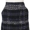CHANEL tweed skirt P26088V16545 05P Black / navy cotton/Nylon Women Used