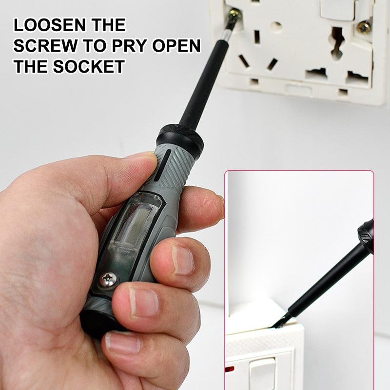 Non-Contact Screwdriver Voltage Tester Pen Ac12-250V Lcd Display Screen Voltmeter Detector Electrical Pen Voltage Indicator