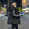 Down cotton-padded clothes for men and women in winter new loose college style couple versatile hooded cotton-padded jacket thick jacket