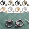 Maskinvaretilbehør D-formet ring Veske sideklemmespenner Metallspenne Veskekjede Håndtak Kobling Veskestropp