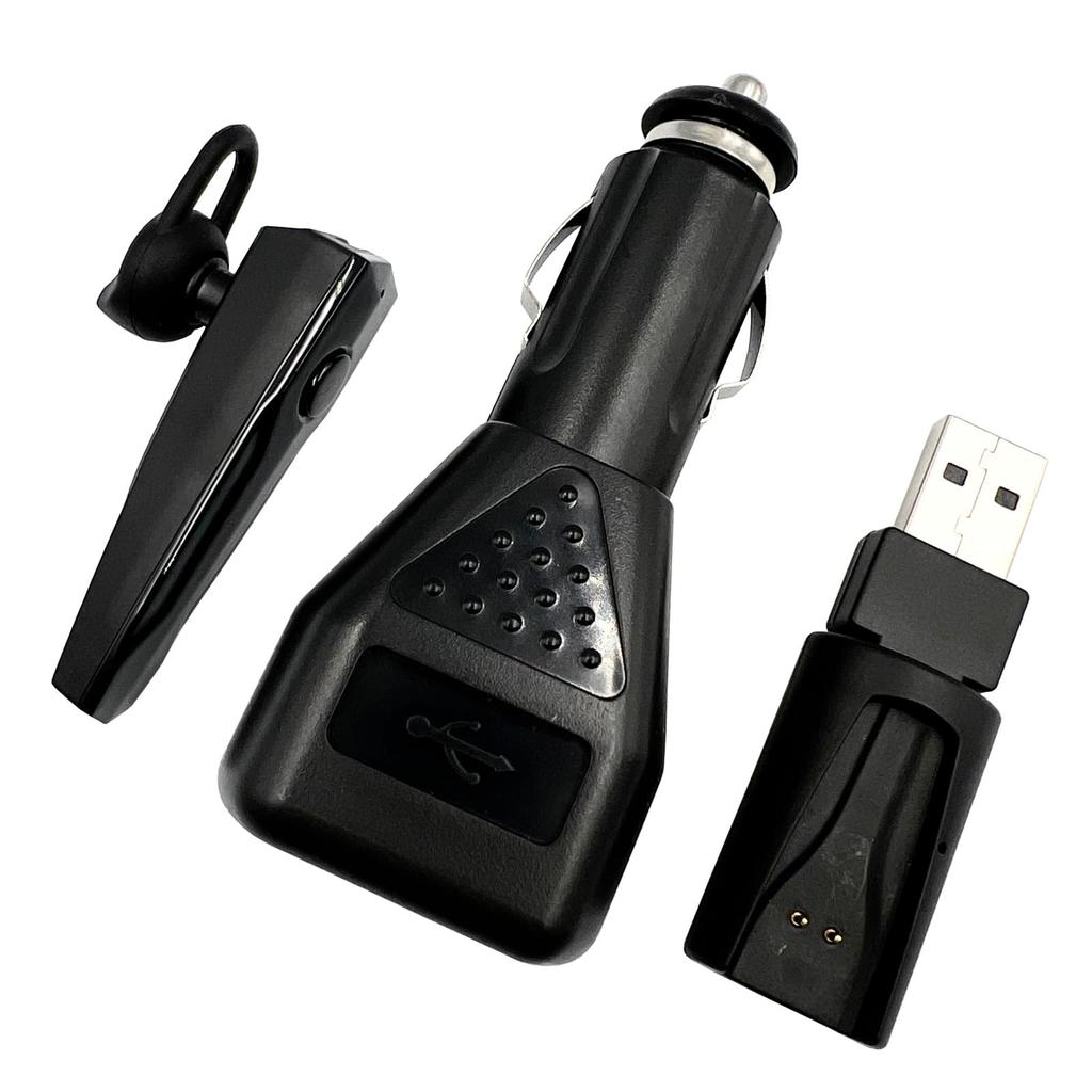 Tama Electronics Bluetooth Headset mit Ladekabel, Schwarz