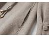 Elegant Mid-length Double-sided Cashmere Coat for Mature Women - Stylish Autumn/Winter Wool Wear