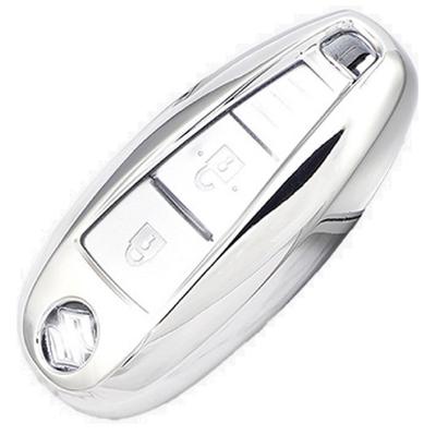 VERISSY Smart Key Case, Suzuki Suzuki, Smart Key Cover, Stylish, SX-4, Ignis, Escudo, Swift, Baleno,, Silver