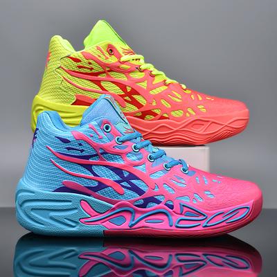 Men's Basketball Shoes Breathable Cushioning Non-Slip Wearable Runing Shoes Gym Training Athletic Basketball Sneakers for Women