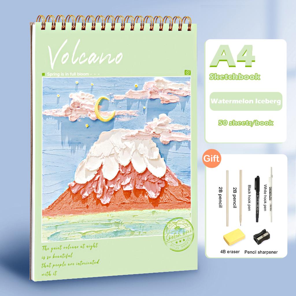 A4/A5/16K Sketchbook 160 GSM Drawing Paper No bleed Supplies for Artist Watercolor Oil Painting Stationery School Ofice Supplies