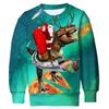 Autumn and Winter Men's Christmas 3D Printed Crew Neck Fashionable Versatile and Comfortable Hoodies & Sweatshirts (men’s)
