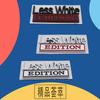 3D Premium Less White Edition for car Hood Fender trunk Rear Decal Emblem Badge Sticker