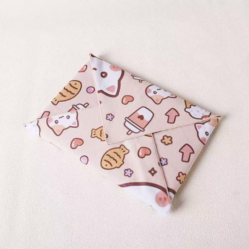 Thickened Pleated Foldable Makeup and Laptop Protective Bag with Velcro