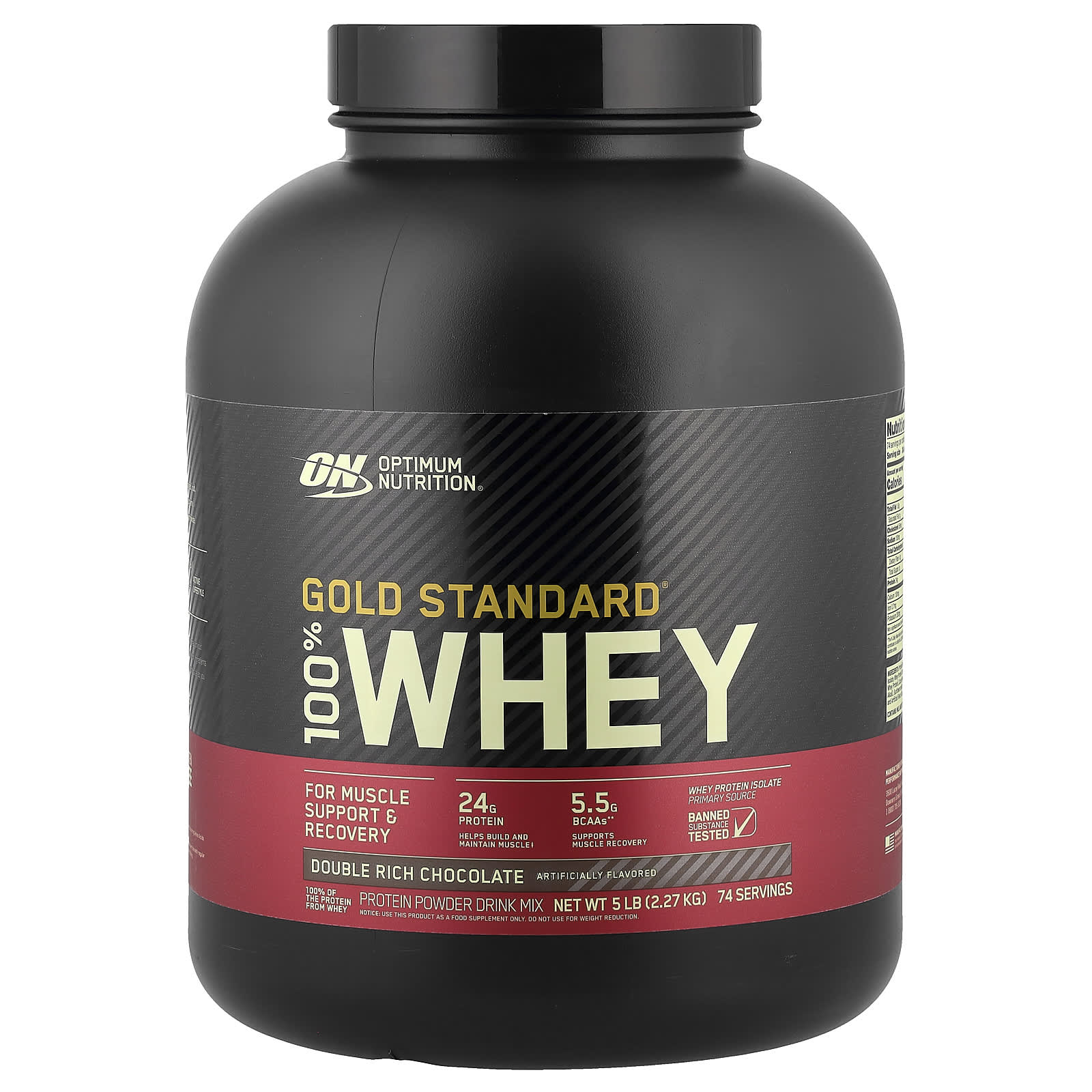 

Gold Standard® 100% Whey, Подвійний шоколад, 2,27 кг (5 фунтів)
