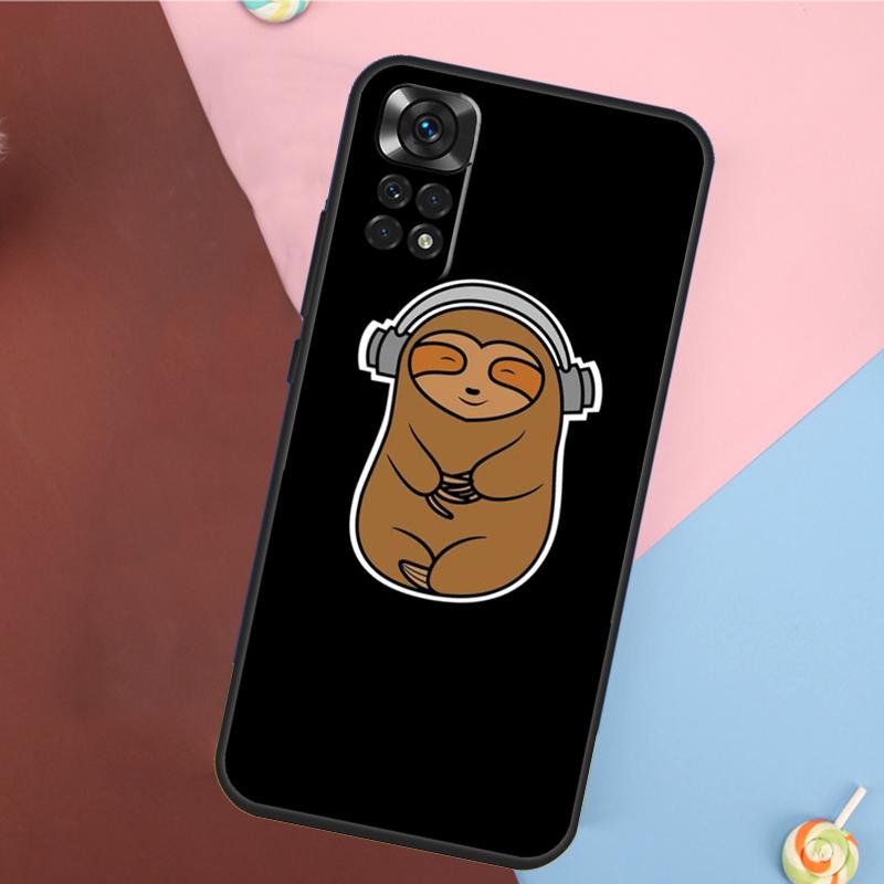 Kawaii Cute Sloth Face Cover For Xiaomi Redmi Note 14 13 Pro 12 11 9 10 9S 10S 11S 12S Redmi 14C 10C 12C 13C Case
