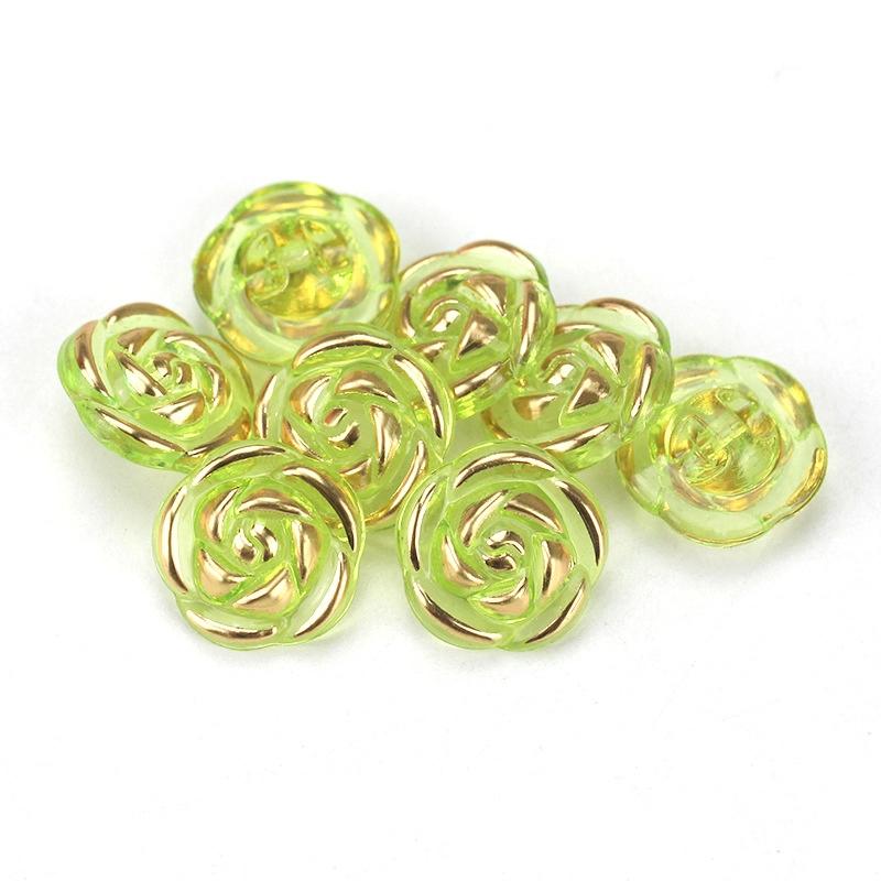 

New Sale 30 Pcs Acrylic Rose Flower Buttons Shirt Sweaters Buttons Sewing Accessories DIY Crafts
