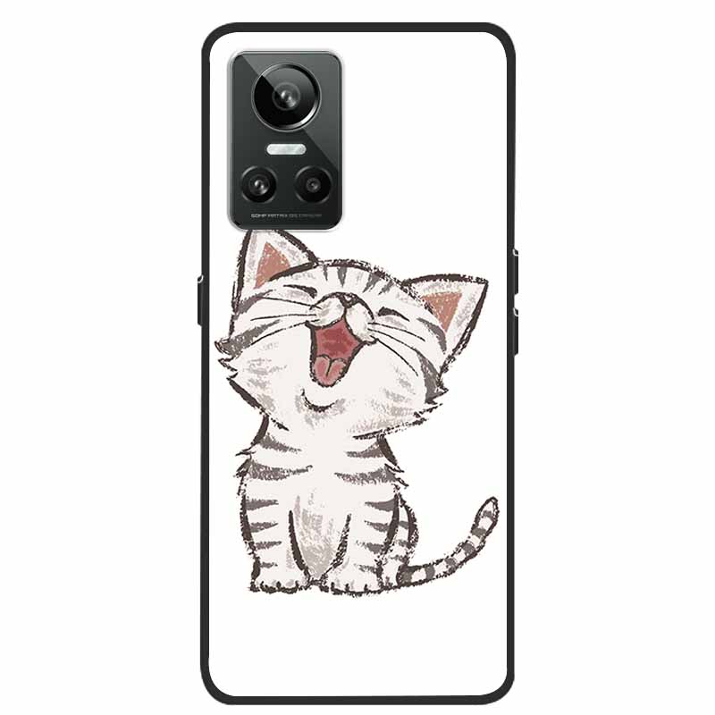 Mobilskal För Realme GT Neo3 Fodral Svart Silikon Mjuk Baksida För Realme GT Neo 3 Mobilskal Fodral RealmeGT G T Neo 3 Coque