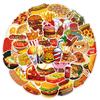 10/25/50pcs Bread Food Stickers Graffiti Decals for Fridge Water Bottle Luggage Pad Phone Bike Car Motorcycle Scrapbook Home