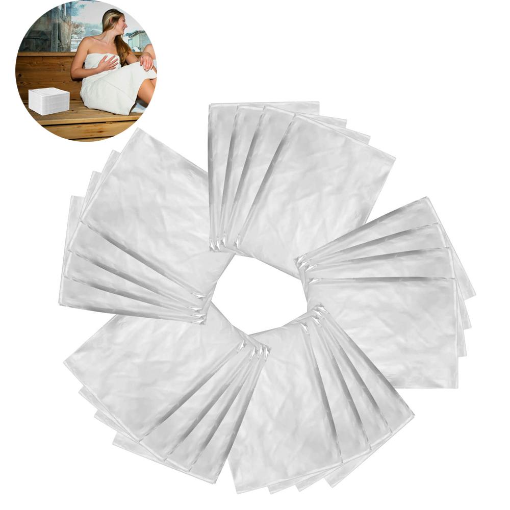 50PCS Disposable Plastic Sheeting for Body Wrap Used Inside a Far Infrared Sauna Blanket Sauna Bag Tool Relieve Stress 83x47inch