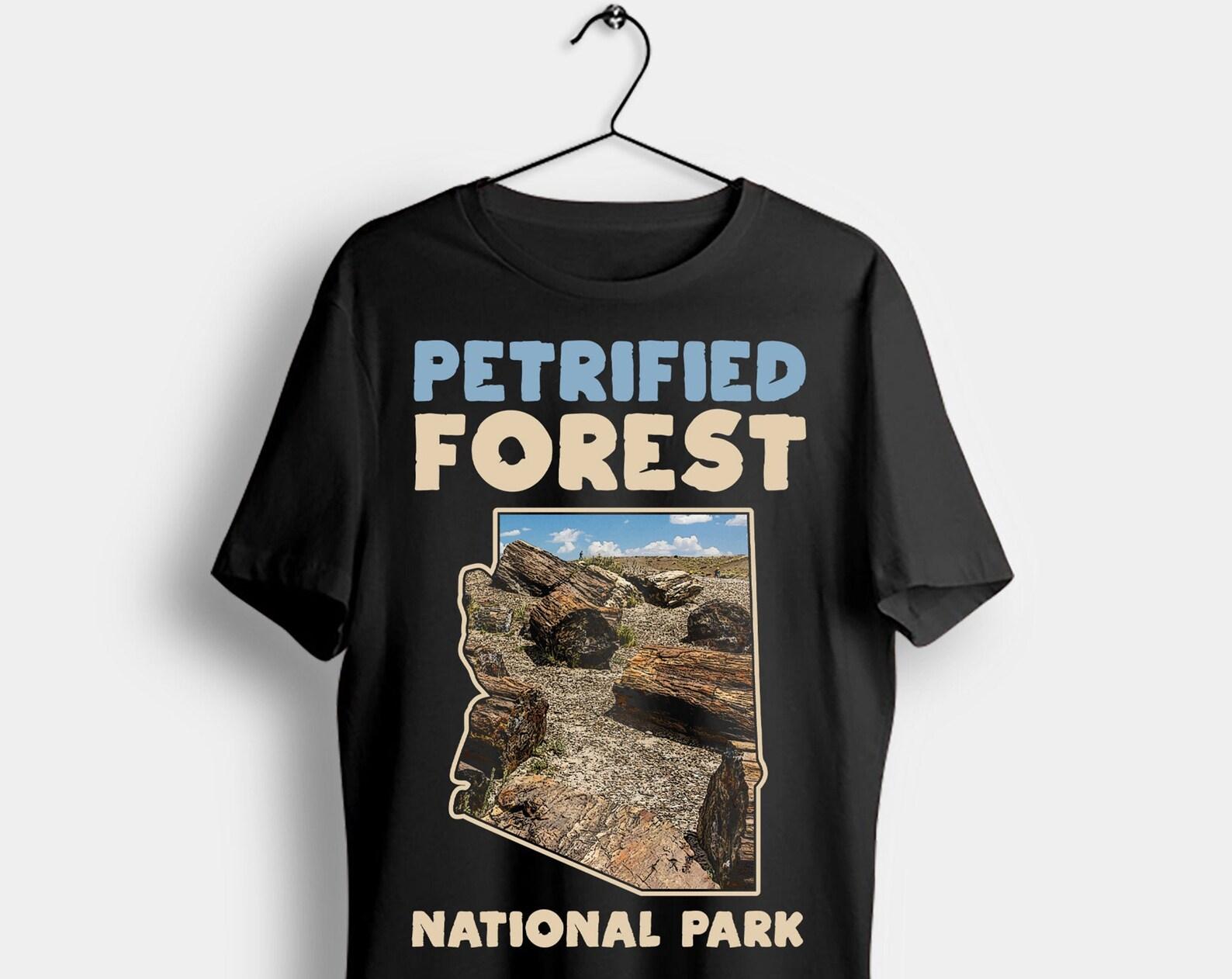 Petrified Forest National Park US Vintage T-Shirt, USA Arizona Parks Lover Gifts, Adventure Outdoors, Camping Hiking Travel Birthday Present 100