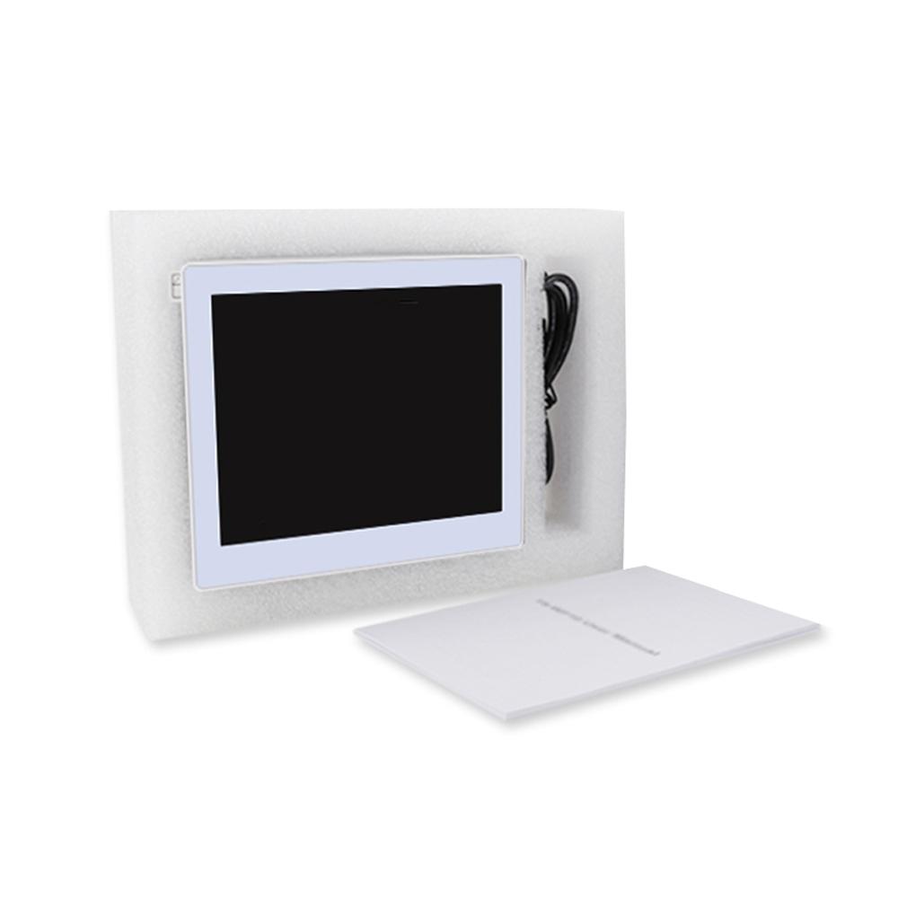 Digital Clock Temperature and Humidity Display Waterproof Wall Clock Indoor Thermometer with LCD