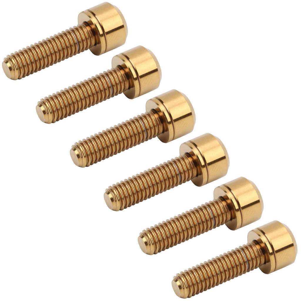 6Pcs Portable for M5x18   Alloy Mountain   Road Bike Stem Screw High Strength