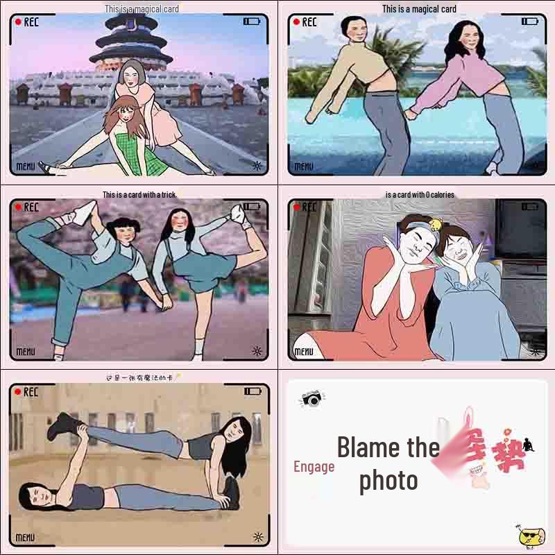 Bridesmaid Wedding Props: Interactive Prank & Pose Cards for Groom