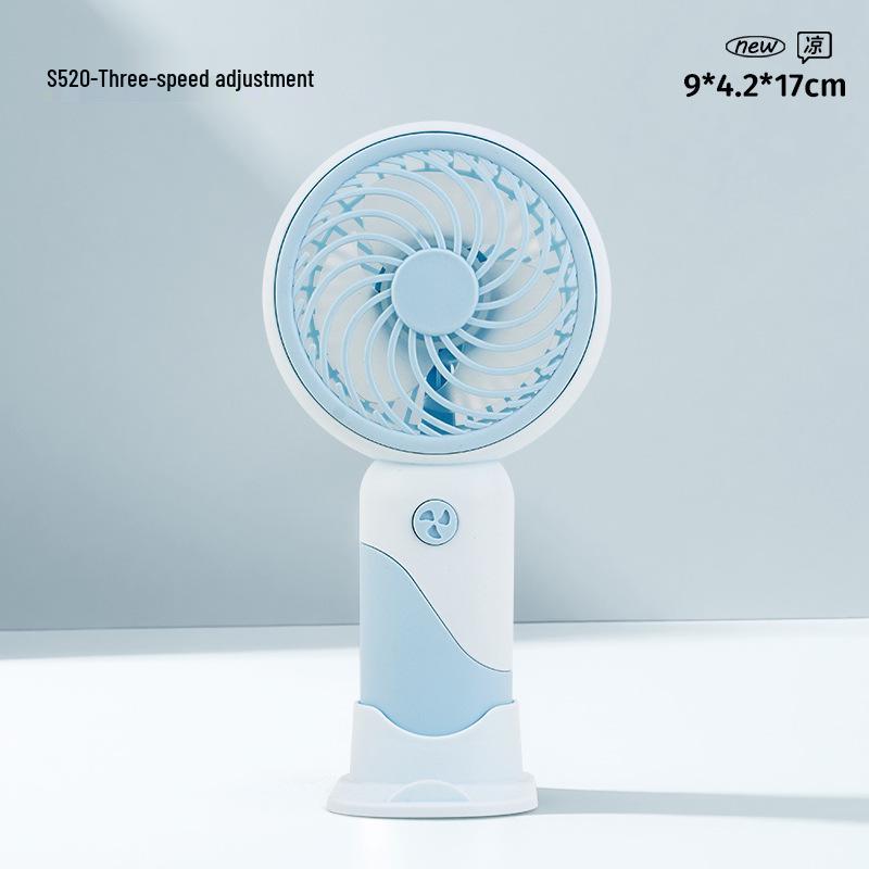 Rechargeable Mini USB Desk Fan: Portable, Strong Wind Handheld Electric Fan