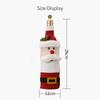 Christmas Wine Bottle Cover Set Santa Claus Snowman Elk Knitted Wine Bottle Bags Party Dinner Table Decor New Year Xmas Gifts