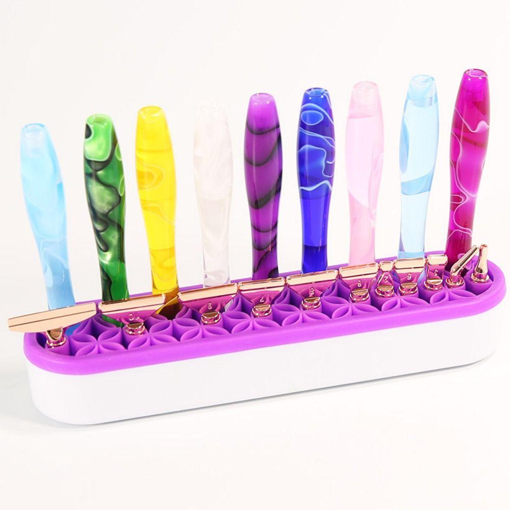 DIY Sewing Tool Rack Silicone Structure Pen Storage Case Makeup Brush Holder Makeup Tools