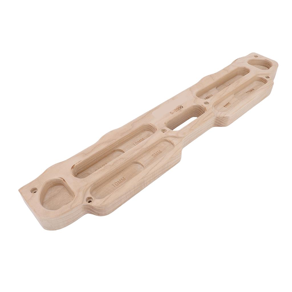 Wooden Rock Climbing Hangboard Training Climbing Fingerboard with Mounting Kit for Bouldering Finger Strength Pull Up