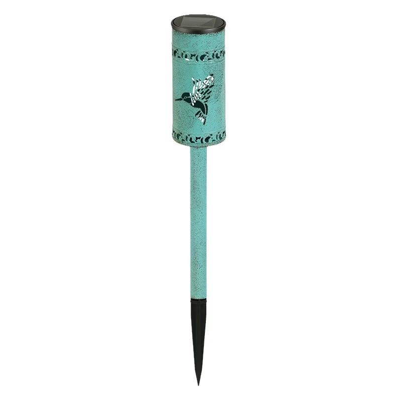 Solar Wrought Iron Butterfly Garden Stake Light
