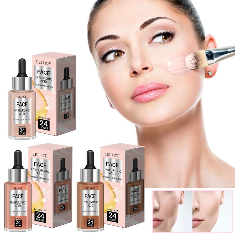 Face Hyaluronic Acid Foundation Serums Full Coverage Foundation Tinted Serums With Hyaluronic Acid 30Ml Light Natural Glow one size