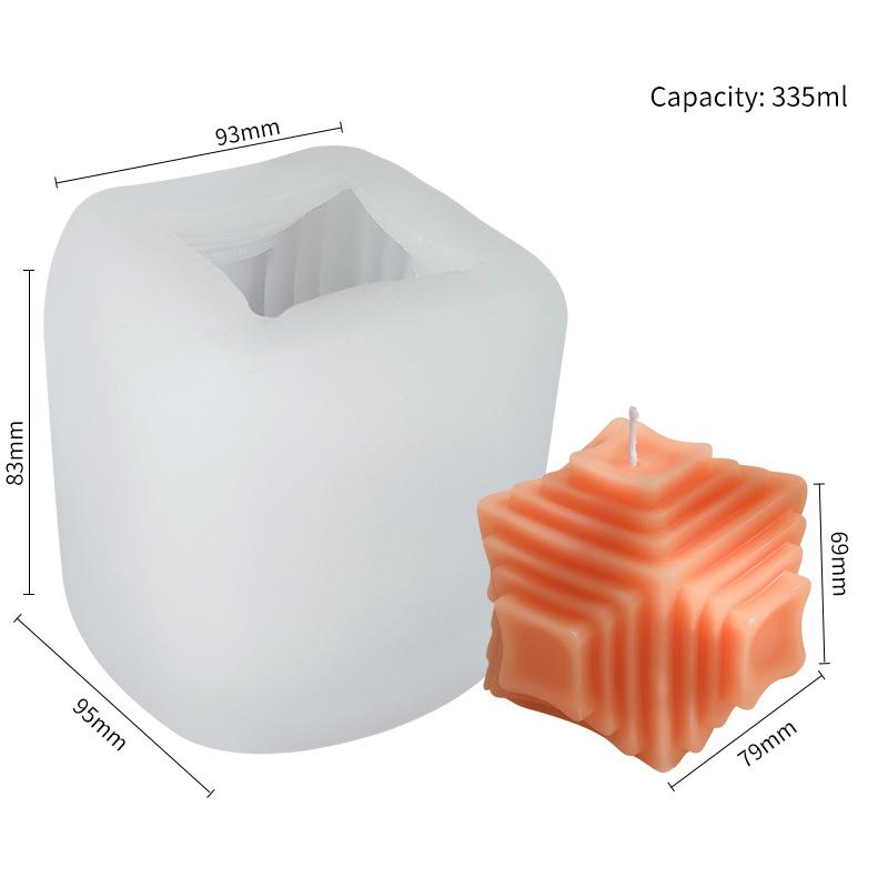 

1 шт. 3d квадратный сотовый узор, форма для свечи, ароматическая свеча ручной работы, сделай сам, силиконовая форма для свечей, формы для гипсового мыла E