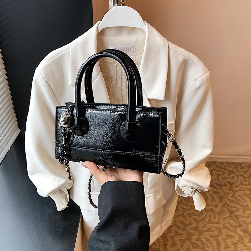 Premium Chain Box Portable Small Square Bag Women's 2025 New Fashionable Versatile Exquisite Shoulder Oblique Span Bag