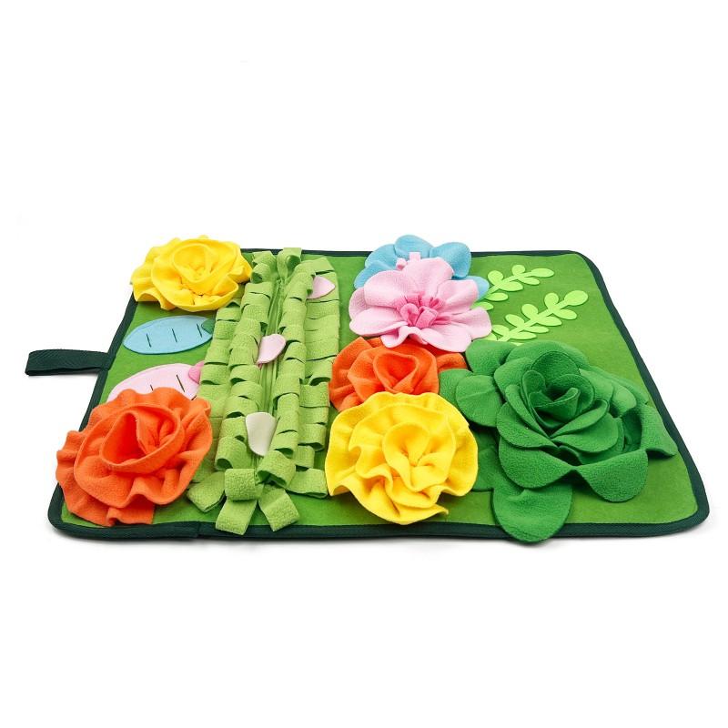 Interactive Snuffle Mat Small Pets - Slow Feeding Puzzle Toy Anti-Slip Sensory Enrichment Pad Dogs Cats