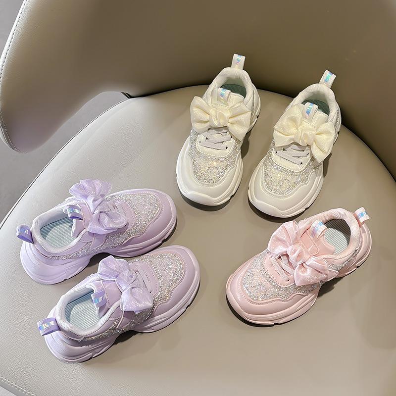Girls shoes sports shoes 2025 spring and autumn new children's casual shoes little girl spring pink foreign style dad shoes