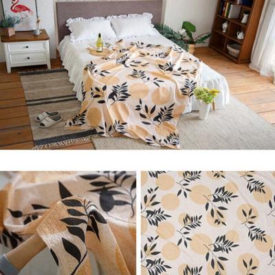 Ripple Embo Single-Layer Quilt - Yellow Branch