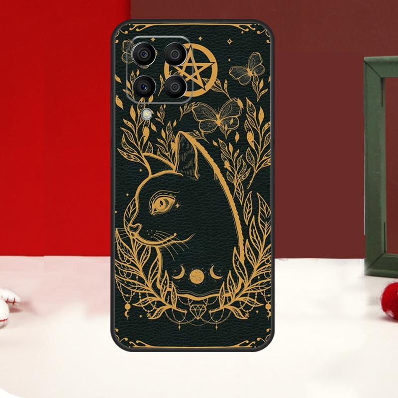 Witch Cat Case For Samsung Galaxy M11 M21 M31 M14 M34 M54 M12 M32 M52 M15 M13 M16 M36 M56 M53 M35 M55