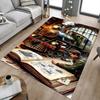 1PC Train Library Non-Slip Floor Carpet Compatible for Office&Living Room&Bedroom&Dining Room - Flat-Weave Machine-O375