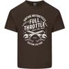 Full Throttle Motorcycle Biker Motorbike Unisexs Light Cotton TShirt