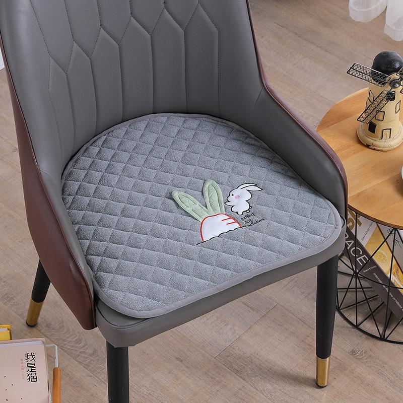 Подушка для стула в форме подковы, утолщенная подушка для обеденного стула, кожаная подушка для стула Four Seasons, супермягкая противоскользящая подушка One size