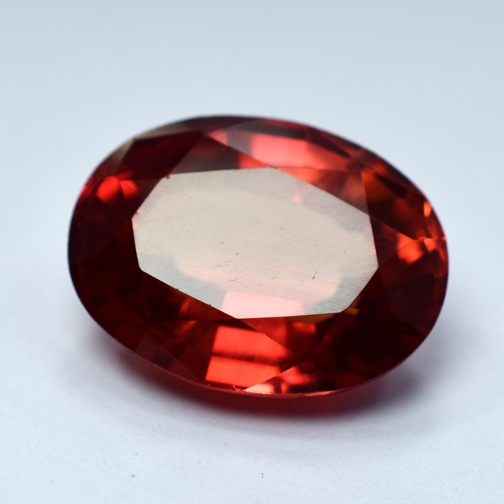CERTIFIED Orange Oval Cut Sapphire 10.5 Ct Natural Ring Size Loose Gemstones