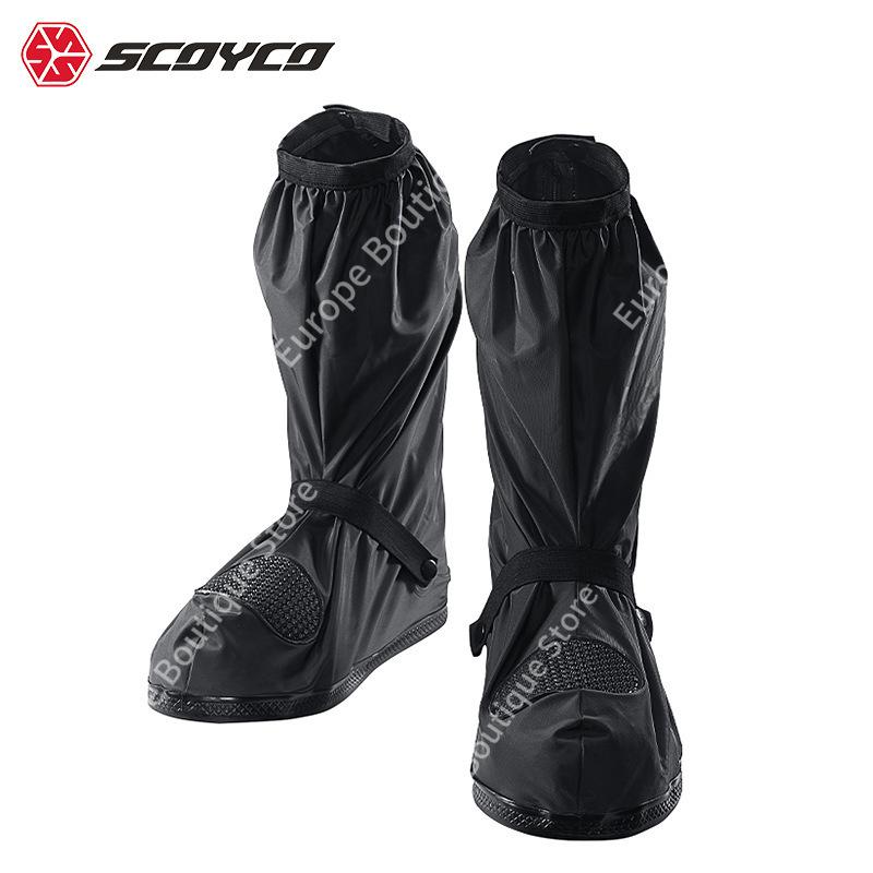 2026 NEW Unisex SCOYCO Motorcycle Rain Shoe Cover Waterproof Overboots Anti Slip Thickened Outdoor Riding Gear