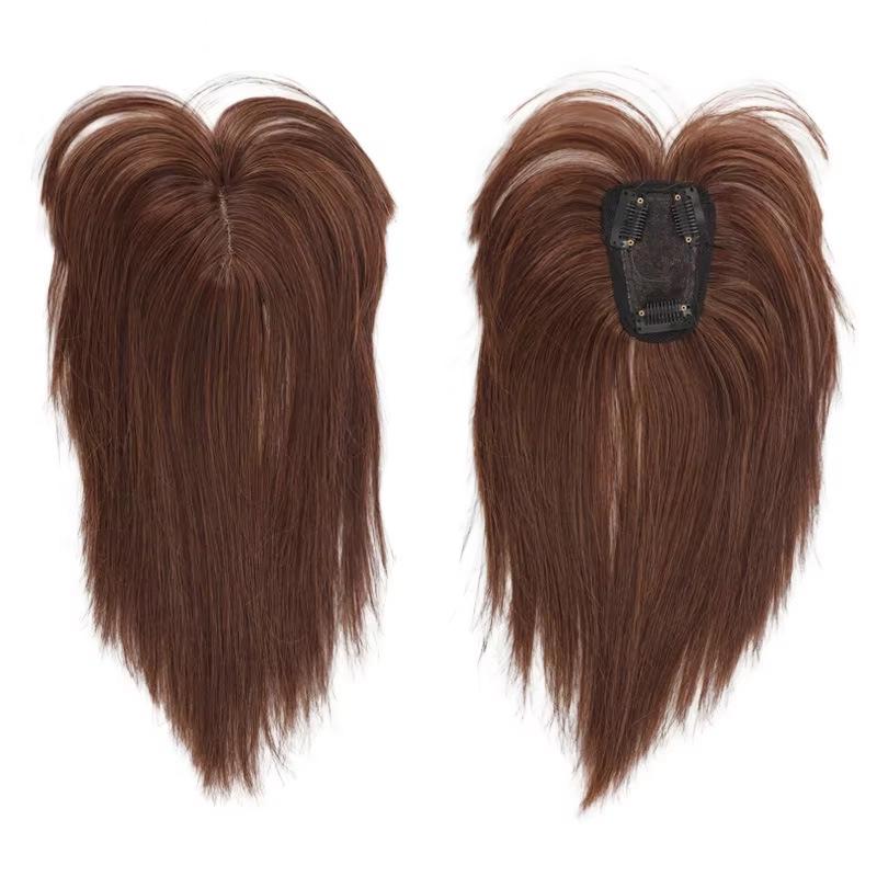 Women's Air Bangs Hair Piece for Concealing White Hair and Adding Volume