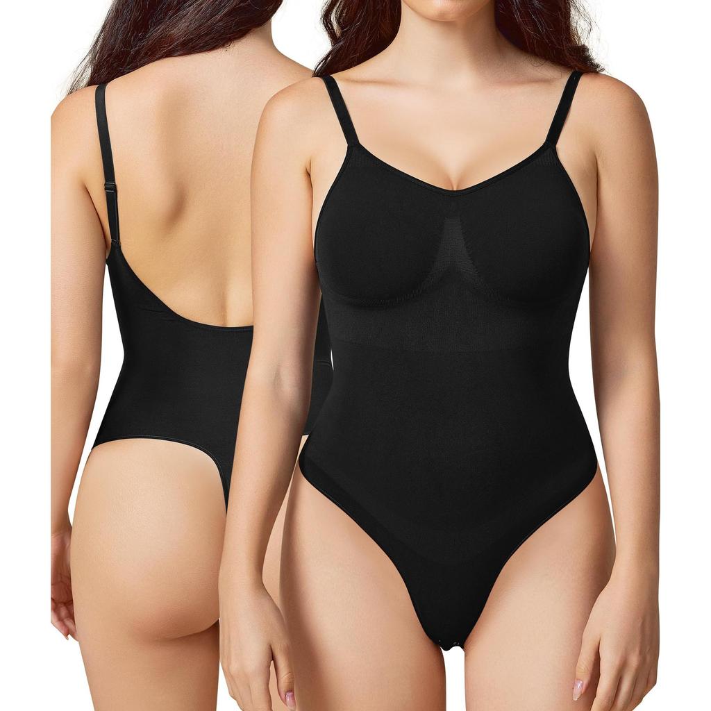 Shapewear voor dames Buikcontrole bodysuit Naadloze beeldhouwen string Body Shaper Taille Cincher Afslankend ondergoed U-plunge Ruglooze maillots Tops